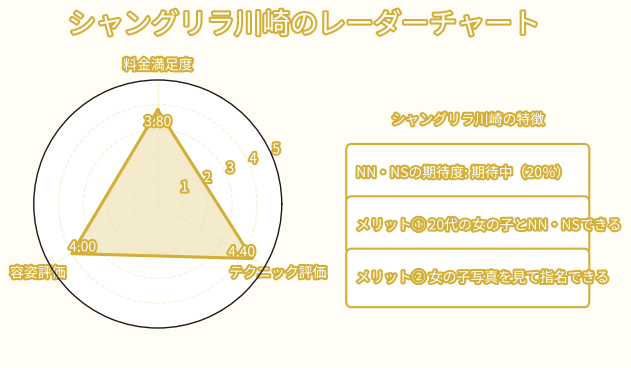 シャングリラ川崎レーダーチャート