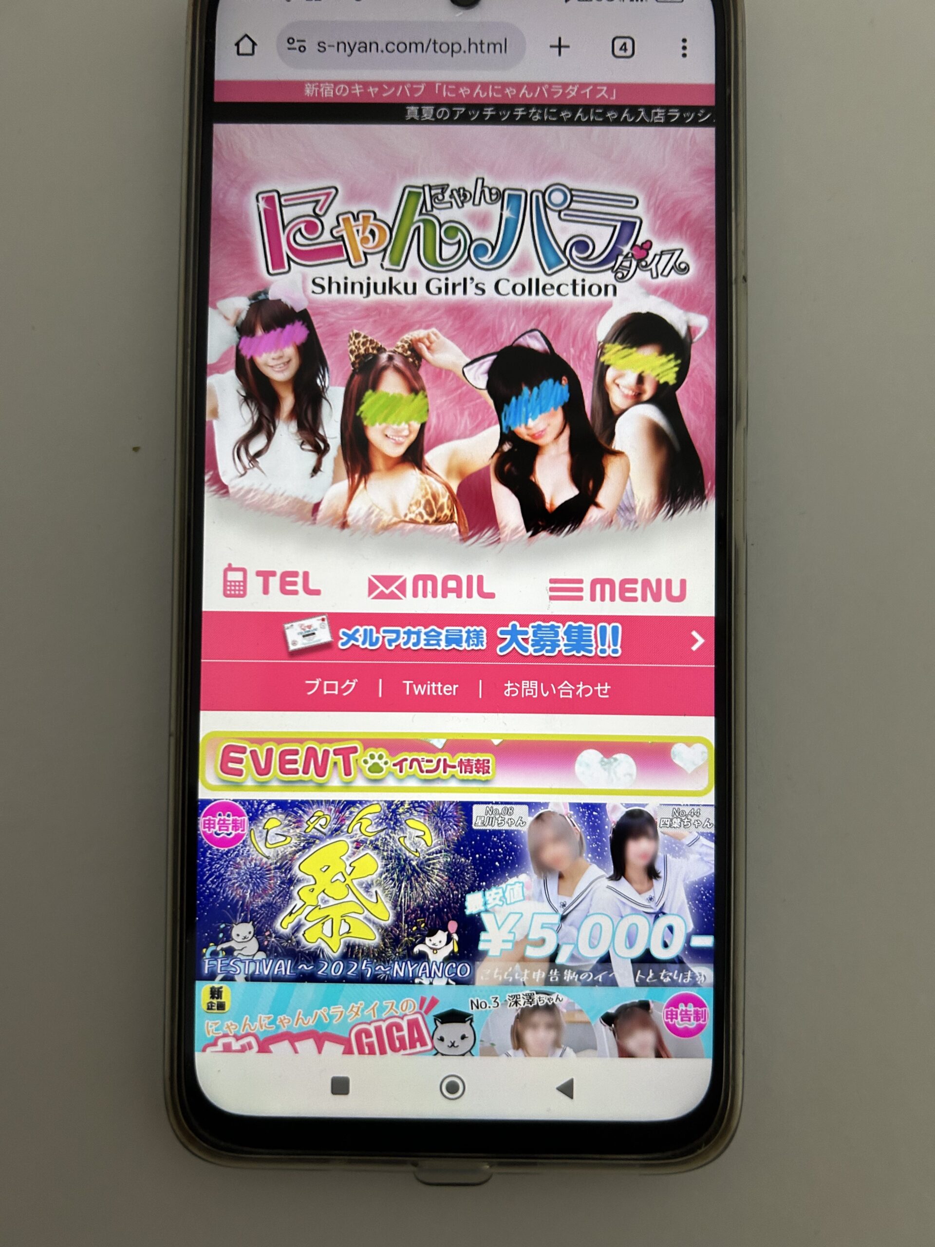 にゃんにゃんパラダイスホームページ